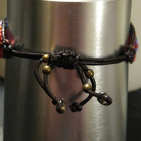 Colorful Beaded Slide Bracelet - Picture 2 of 2